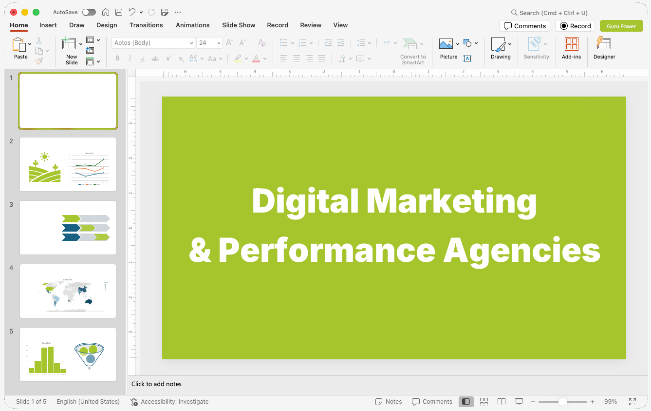 Digital Marketing & Performance Agencies Presentations