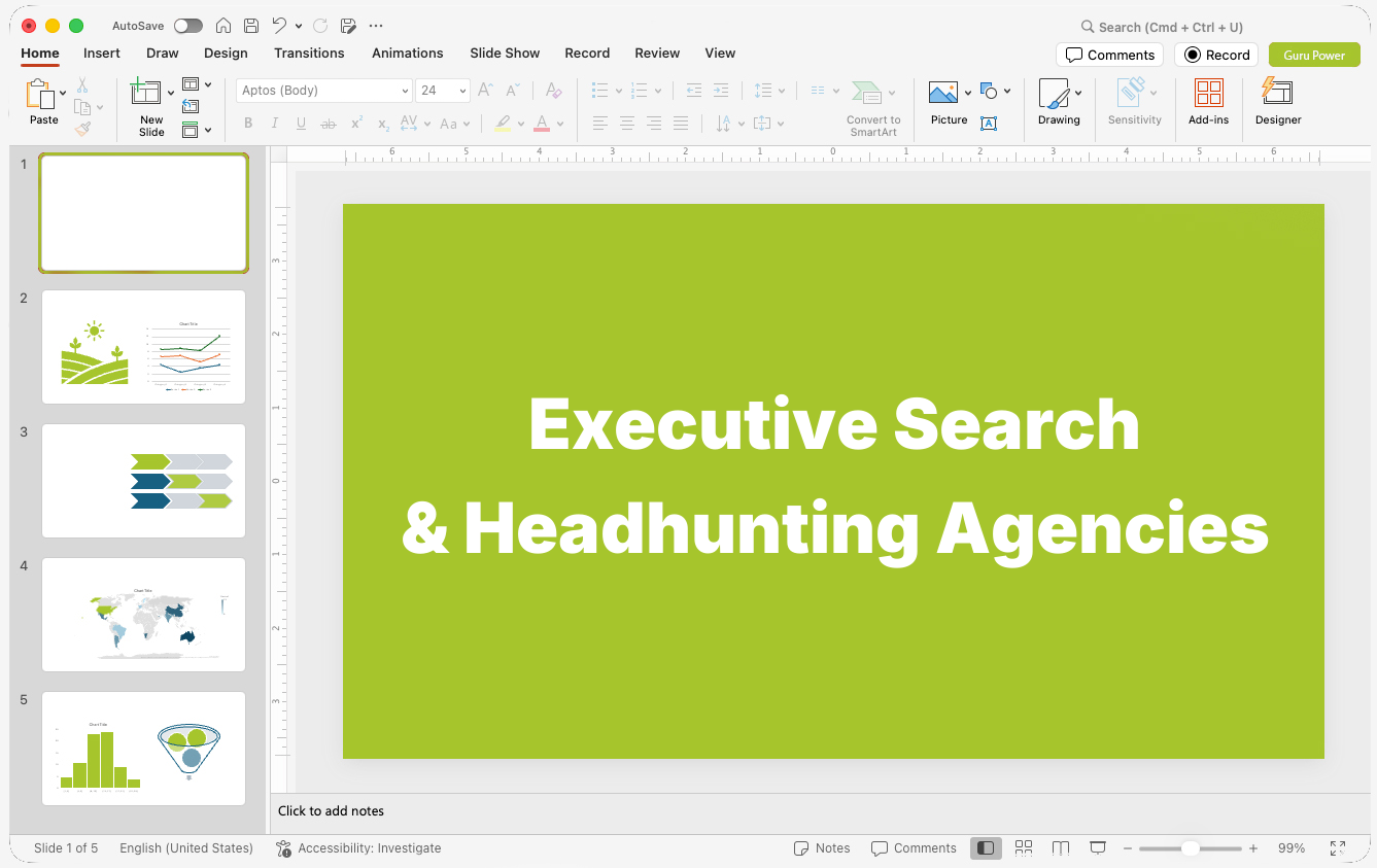 Executive Search & Headhunting Agencies Presentations