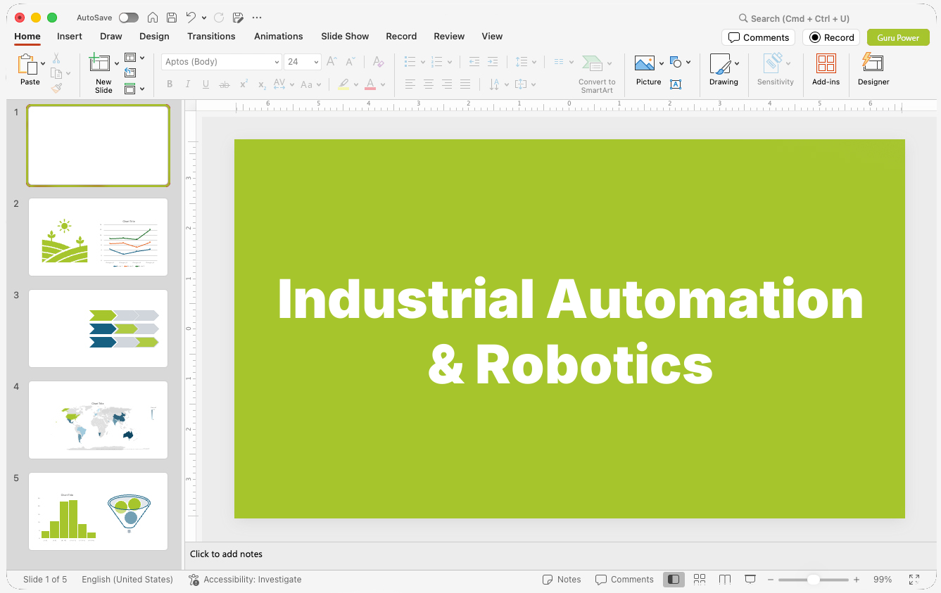 Industrial Automation & Robotics Presentations