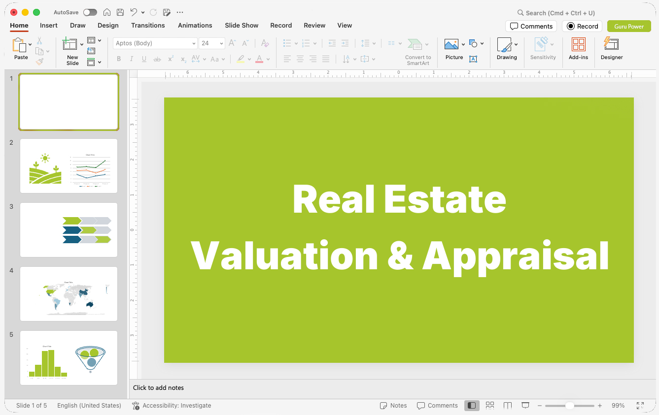 Real Estate Valuation & Appraisal Presentations