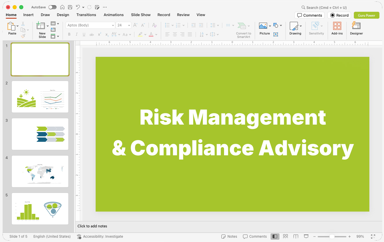 Risk Management & Compliance Advisory Presentations