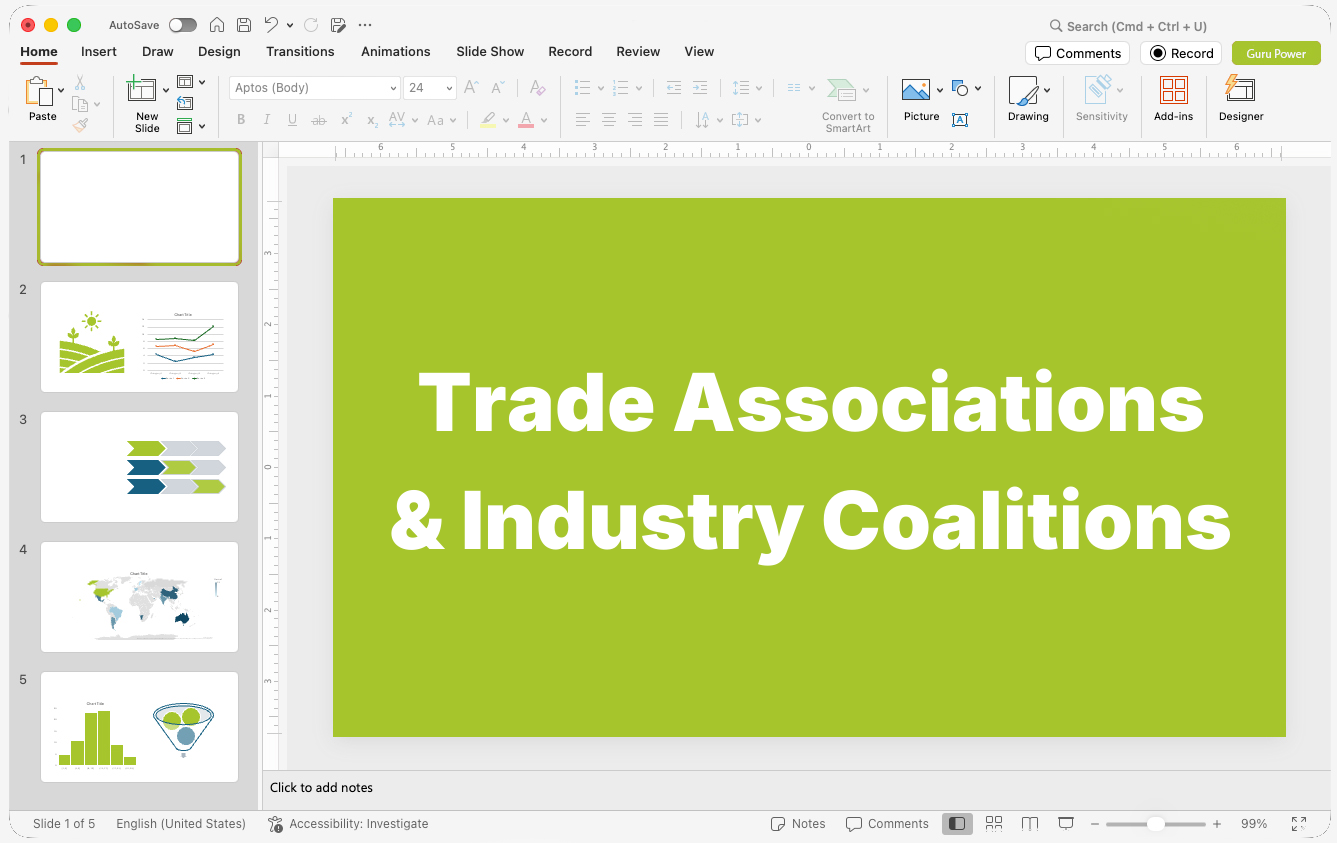 Trade Associations & Industry Coalitions Presentations